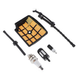 Maxbell Air Filter Spark Plug Fuel Oil Pipe Service Kit Fits STIHL 020T MS200 MS200T