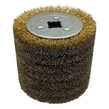Maxbell Steel Wire Brush Wheel Polishing Deburring Wheel f/ Electric Striping 0.15mm