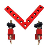 Maxbell Aluminium Alloy 90 Degree Positioning Squares Right Angle Clamp 120mm