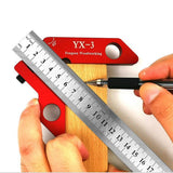 Maxbell Pro Woodworking Center Scribe Angle Gauge Wood Ruled Carpenter Ruler Gauge