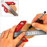 Maxbell Pro Woodworking Center Scribe Angle Gauge Wood Ruled Carpenter Ruler Gauge