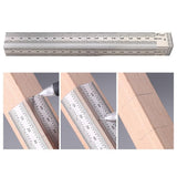Maxbell Stainless Woodworking Scribe Marking Gauge Ruler Carpenter DIY Tools 180mm