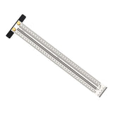 Maxbell Stainless Woodworking Scribe Marking Gauge Ruler Carpenter DIY Tools 400mm