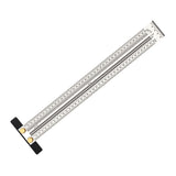 Maxbell Stainless Woodworking Scribe Marking Gauge Ruler Carpenter DIY Tools 400mm