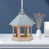 Maxbell Hanging Wooden Bird Feeder Garden Decoration  17x20cm
