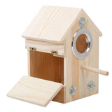 Maxbell Wooden Bird Nest Breeding Box Cage for Lovebirds Cockatiel Budgie Parrot