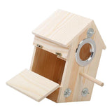 Maxbell Wooden Bird Nest Breeding Box Cage for Lovebirds Cockatiel Budgie Parrot