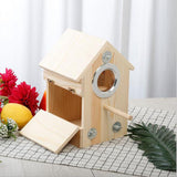 Maxbell Wooden Bird Nest Breeding Box Cage for Lovebirds Cockatiel Budgie Parrot