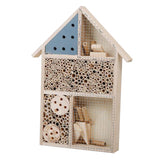 Maxbell Wooden Craft Insect House Insect Bug Hotel Garden Decoration Nest Box Blue