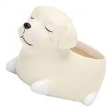 Maxbell Dog Shape Resin Succulent Pot Plant Box Fairy Garden Decoration DIY Labrador