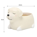 Maxbell Dog Shape Resin Succulent Pot Plant Box Fairy Garden Decoration DIY Labrador