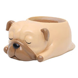 Maxbell Dog Shape Resin Succulent Pot Plant Box Fairy Garden Decoration DIY Pug