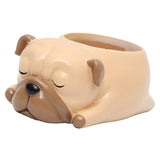 Maxbell Dog Shape Resin Succulent Pot Plant Box Fairy Garden Decoration DIY Pug