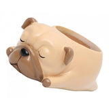 Maxbell Dog Shape Resin Succulent Pot Plant Box Fairy Garden Decoration DIY Pug