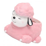 Maxbell Dog Shape Resin Succulent Pot Plant Box Fairy Garden Decoration DIY Poodle