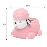 Maxbell Dog Shape Resin Succulent Pot Plant Box Fairy Garden Decoration DIY Poodle