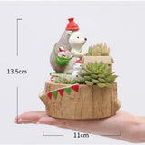 Maxbell Creative Plants Flower Pots Succulent Plants Pot with Sweet Hedgehog D