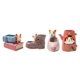 Maxbell Creative Resin Succulent Pot Garden Planter Corgi Figurine Home Decor Pencil