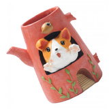 Maxbell Creative Resin Succulent Pot Garden Planter Corgi Figurine Home Decor Kettle