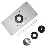 Maxbell Aluminum Alloy Router Table Insert Plate for Woodworking Benches