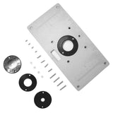 Maxbell Aluminum Alloy Router Table Insert Plate for Woodworking Benches
