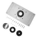 Maxbell Aluminum Alloy Router Table Insert Plate for Woodworking Benches