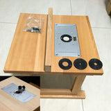Maxbell Aluminum Alloy Router Table Insert Plate for Woodworking Benches