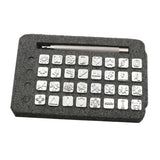 Maxbell 32pcs/Set Steel Leather Craft Saddle Stamps Flower Printing Carving Tools