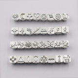 Maxbell 32pcs/Set Steel Leather Craft Saddle Stamps Flower Printing Carving Tools