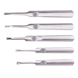 Maxbell 5Pcs/set U & V Shaped Stitching Groover Skiving Edge Leather Craft Tool Kit