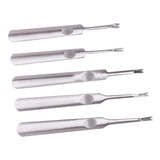 Maxbell 5Pcs/set U & V Shaped Stitching Groover Skiving Edge Leather Craft Tool Kit