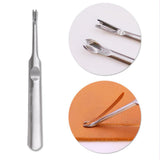 Maxbell 5Pcs/set U & V Shaped Stitching Groover Skiving Edge Leather Craft Tool Kit