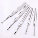 Maxbell 5Pcs/set U & V Shaped Stitching Groover Skiving Edge Leather Craft Tool Kit