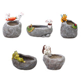 Maxbell Creative Flower Pot Resin Succulent Planter Mini Plant Pot Ornament 1