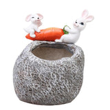 Maxbell Creative Flower Pot Resin Succulent Planter Mini Plant Pot Ornament 3