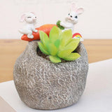 Maxbell Creative Flower Pot Resin Succulent Planter Mini Plant Pot Ornament 3