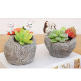 Maxbell Creative Flower Pot Resin Succulent Planter Mini Plant Pot Ornament 3