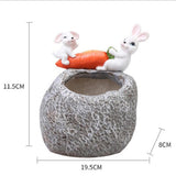 Maxbell Creative Flower Pot Resin Succulent Planter Mini Plant Pot Ornament 3