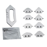 Maxbell 8 Corners Flexible Trimming Chamfering Tool Aluminum Alloy Tool Set