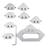 Maxbell 8 Corners Flexible Trimming Chamfering Tool Aluminum Alloy Tool Set