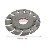 Maxbell 65mm Angle Grinder Wood Carving Disc Shaping Grinder Disc Woodworking Tool