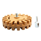 Maxbell Pneumatic Rubber Eraser Wheel w/Drill Adapter 25mm Thickness