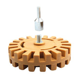 Maxbell Pneumatic Rubber Eraser Wheel w/Drill Adapter 25mm Thickness