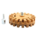 Maxbell Pneumatic Rubber Eraser Wheel w/Drill Adapter 25mm Thickness