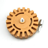 Maxbell Pneumatic Rubber Eraser Wheel w/Drill Adapter 25mm Thickness