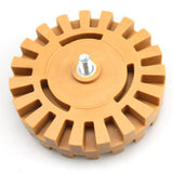 Maxbell Pneumatic Rubber Eraser Wheel w/Drill Adapter 25mm Thickness