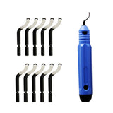 Maxbell Deburring Tool Handle With Blades Deburring Scraper Blades Head Cutting Tool