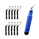 Maxbell Deburring Tool Handle With Blades Deburring Scraper Blades Head Cutting Tool