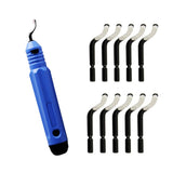 Maxbell Deburring Tool Handle With Blades Deburring Scraper Blades Head Cutting Tool
