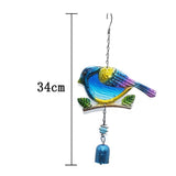 Maxbell Bird Shape Outdoor Wind Chimes Hanging Musical Wind Chime Blue Bell